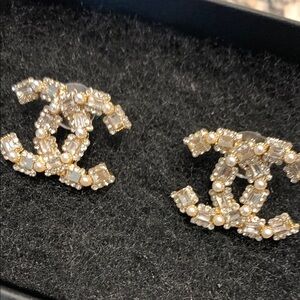 Vintage Chanel Silver Earrings